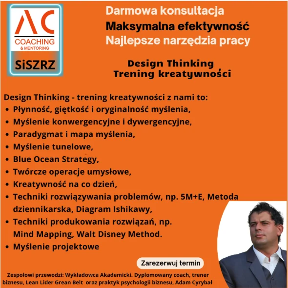 Dynamiczny Rozwój – trening kreatywności Desing Thinking